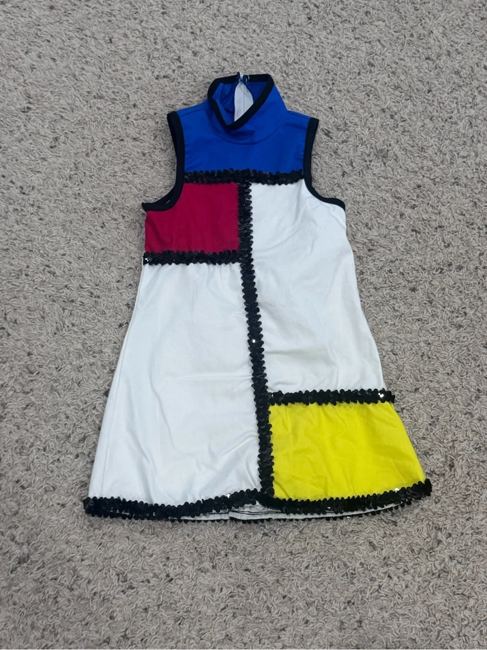Weissman Kids Dance Costume Colorblock Blue White Red Yellow